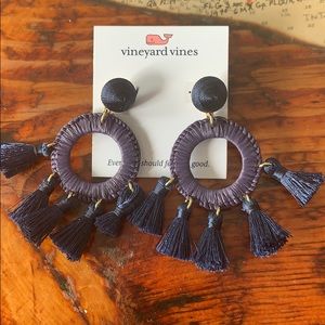 NWT Vineyard Vines Navy Earrings